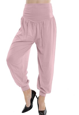 Pirate Pants Women New Ladies - Baggy Ali Baba Lagenlook Leggings, Plain Casual Trousers Harem Pants - Foto 12