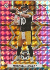 2022 Panini Mosaic Mitch Trubisky Pink Prizm SP Pittsburgh Steelers