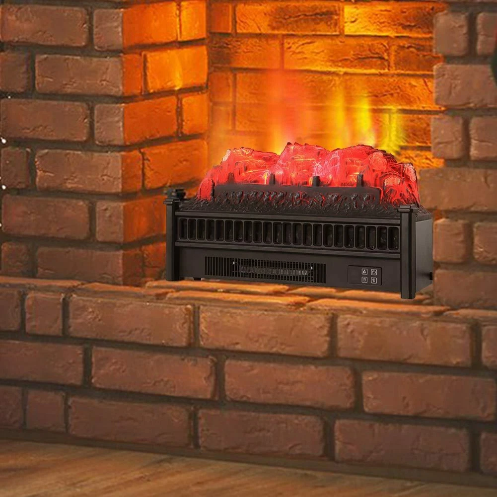 23u0026#034; Electric Fireplace 1800W LED Fire Remote Control Log Ember Bed  Insert Heater | eBay