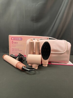 Mescomb HL-3030 Pink Electric 1200W 5 In 1 High Speed Hair Dryer Brush
