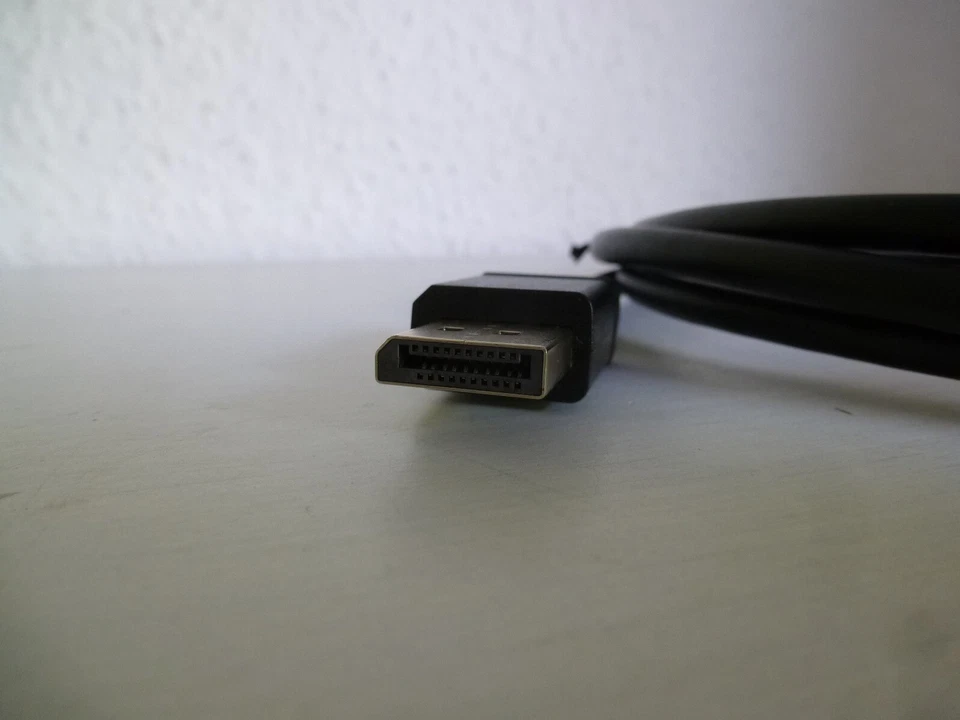 DisplayPort DP Kabel 1,8m schwarz PC, Monitor, Bildschirm, TV, Beamer etc. LCD - Bild 2 von 2