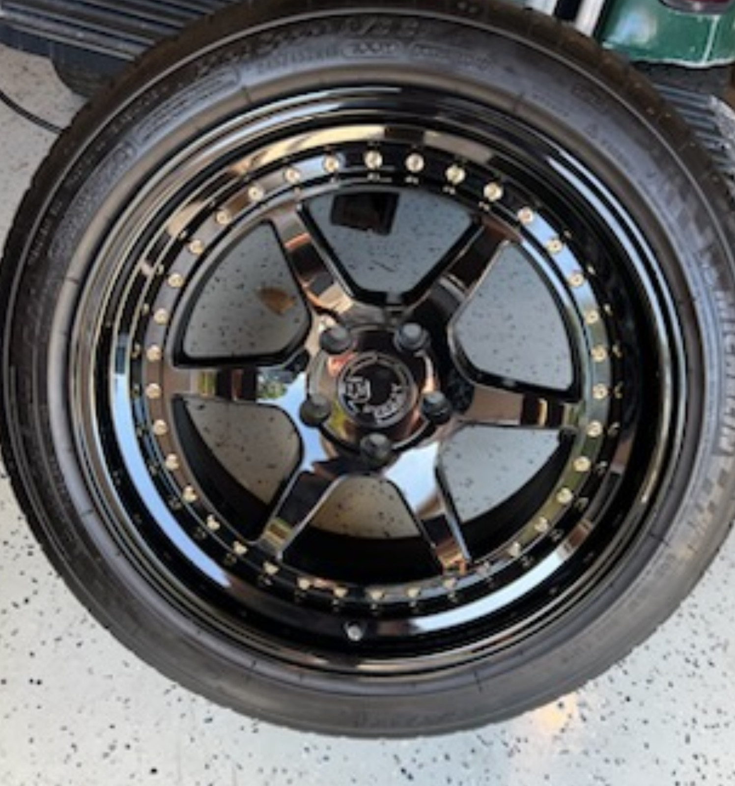 4- 18"  AODHAN DS-09 Gloss Black RIMS 18x9.5 WHEELS Honda Hyundai 225/40ZR18