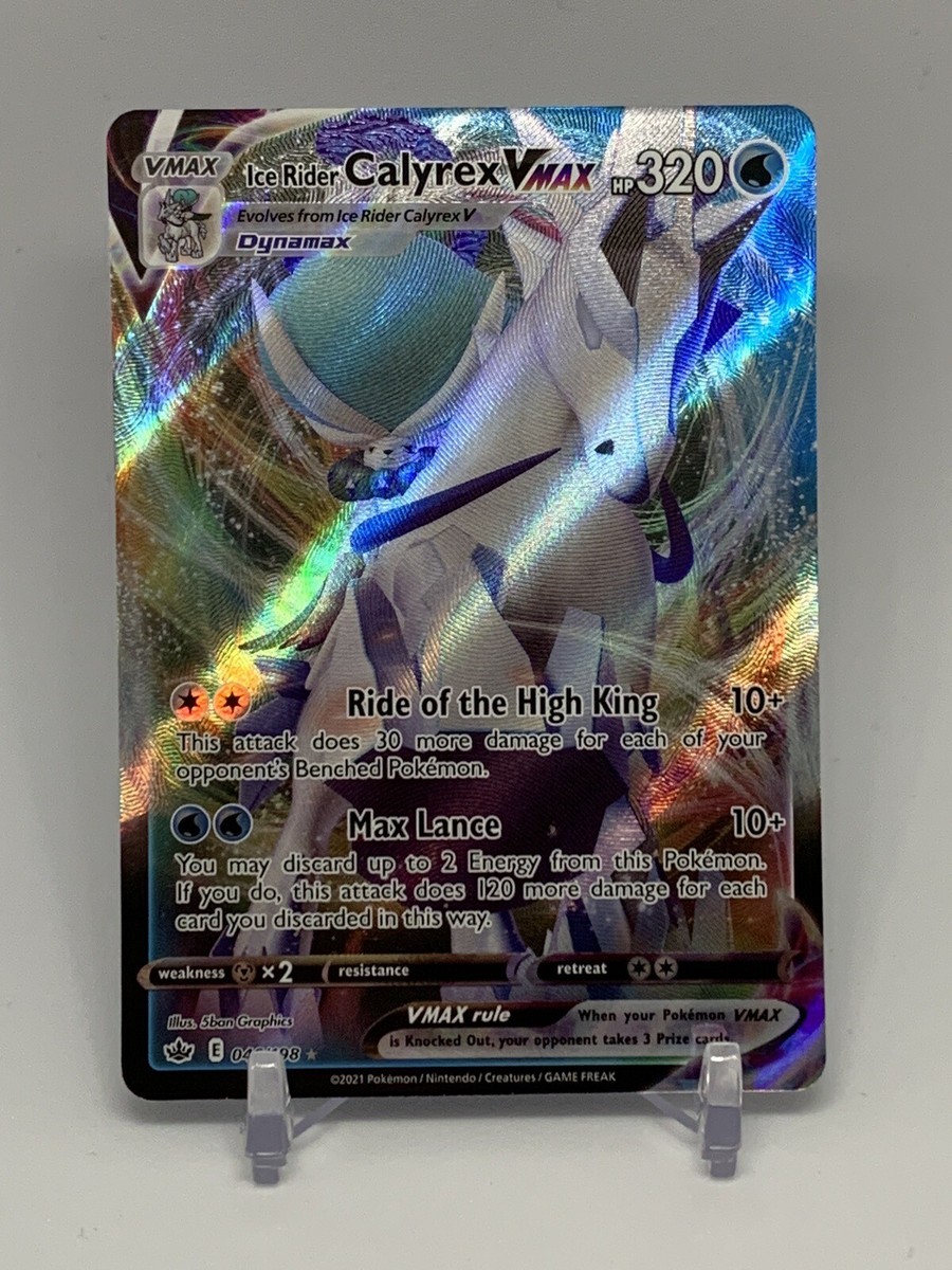 Pokémon TCG Ice Rider Calyrex VMAX Pokemon Promos 046/198 Holo