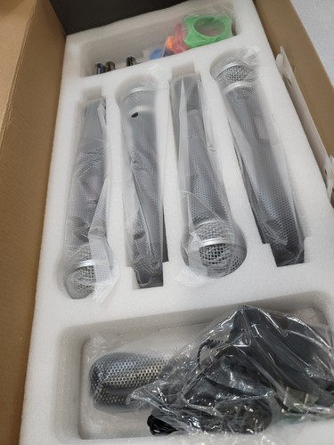 4 Kanal Funk Mikrofone System, Quad UHF Akku Mikrofon Set, 4 * 40 Gruppen M - Bild 2 von 7