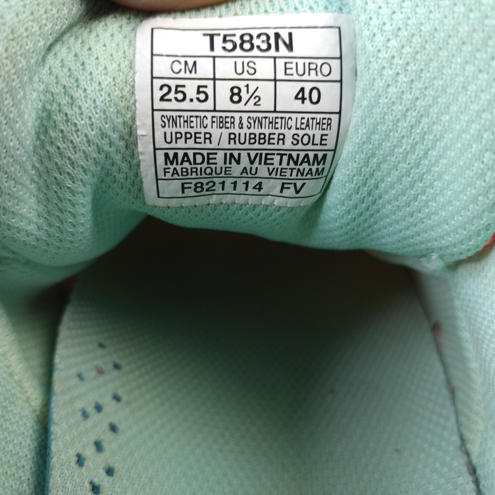 Asics 33 FA Womens Size 8.5 Running Shoes Low Top Sneakers Coral Orange Lace Up thumbnail 3