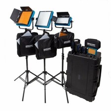 Dracast Plus Series Daylight 4-Light ENG Kit with V-Mount and Gold Mount Batt...