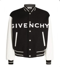 GIVENCHY varsity jacket in wool and leather 100 Authentic Sz IT 46/US 36 AS IS