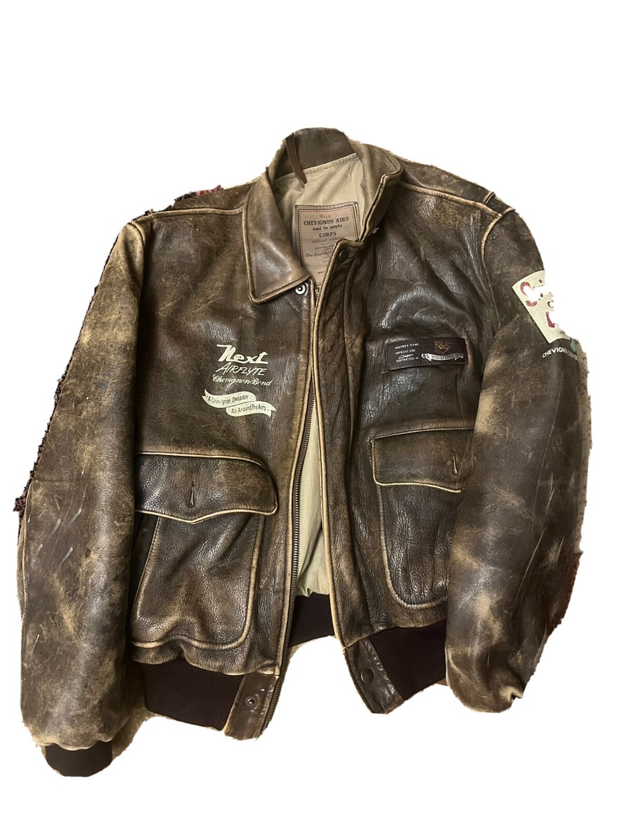 【SPECIAL】French Leather Pilot Jacket 80's] French Air Force Pilot Leather Jacket