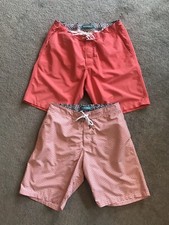 Lot Of 2 Bonobos Colorful 8  Swim Trunks Men  s Size 33