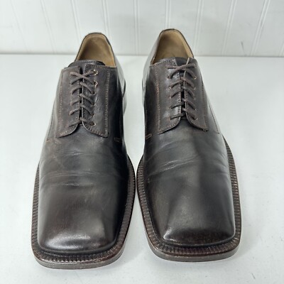 Avventura Shoes Mens 41 (9-9.5) Brown Leather Dress Oxfords  display picture 3