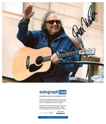 DON MCLEAN SIGNED LEGENDARY SINGER AMERICAN PIE 8x10 PHOTO - ACOA COA