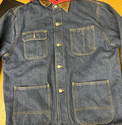 Vintage Polo Country Ralph Lauren Denim Chore Coat Work