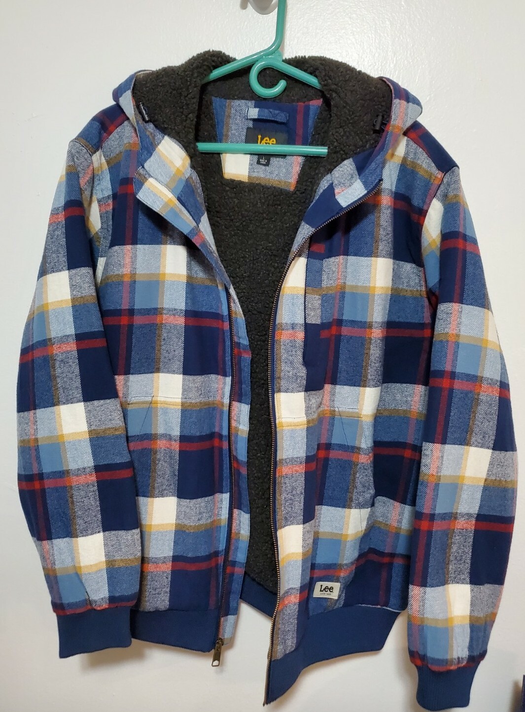 LEE MEN'S SHERPA LINED JACKET / SIZE: L 