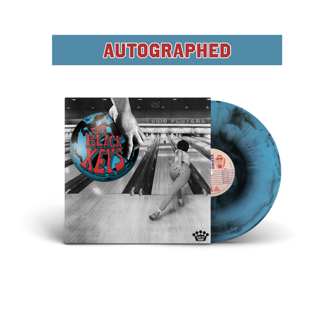 SIGNED The Black Keys Ohio Players Galaxy Cool Blue Vinyl LP