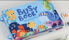 Small Montessori Busy Book for Toddlers Themes Preschool- Sea Animals