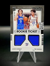 💙2021-22 Panini Contenders Rookie Ticket Dual Swatches Josh Giddey Tre Mann RC