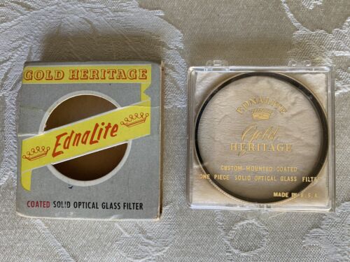 EdnaLight Gold Heritage 1 Piece Lifetime Optical Glass Filter CHROME HAZE 1, 1A - Picture 1 of 3