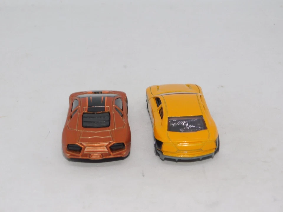 Hot Wheels Mattel Lot 2 LAMBORGHINI ESTOQUE YELLOW & Reventon Roadster ORANGE - Image 3 of 4