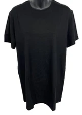 Derek Rose Mens Black Round Neck T-shirt Medium NWOT Short Sleeve Stretch Modal