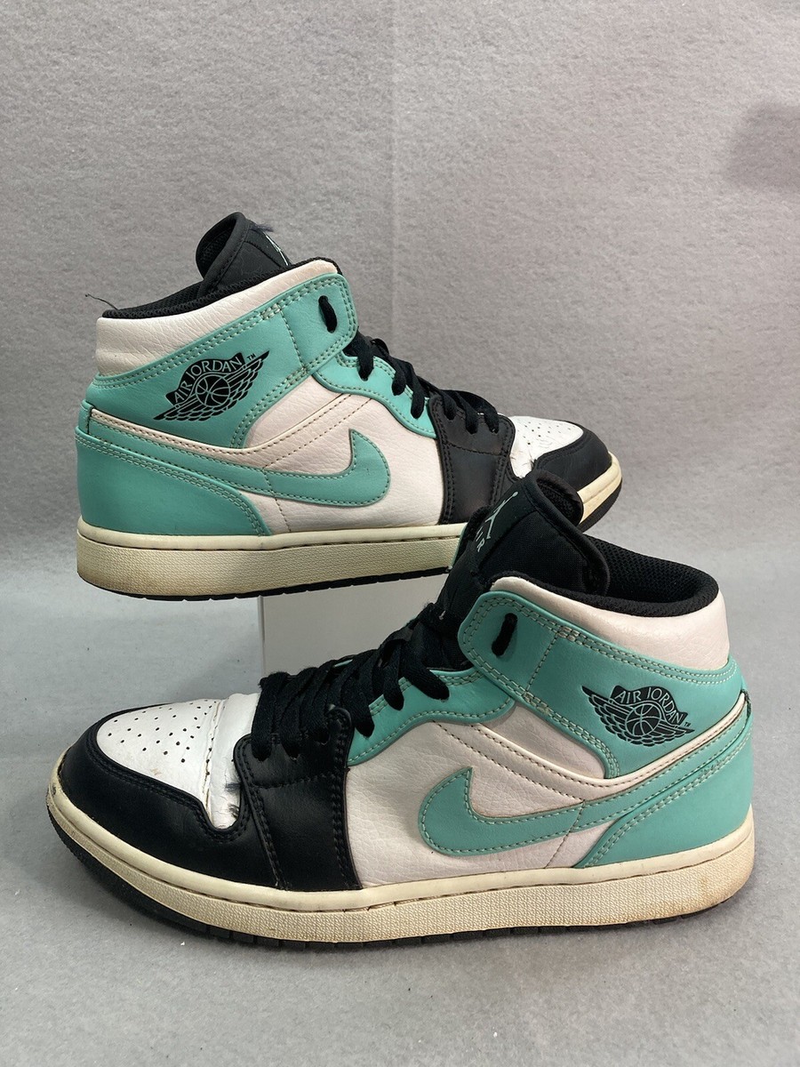 Nike Air Jordan 1 Mid Tropical Twist Teal Black High-Top Sneakers 554724-132 Air Jordan 1 Mid  main image 4