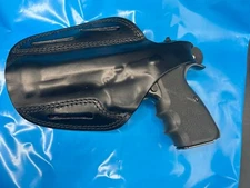 FN Hi Power Pancake Leather Holster w/  Thumb Break RH Made In Italy, High Power