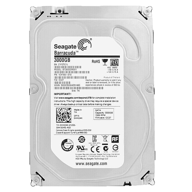 3TB★3個セットSEAGATE Barracuda 3.5インチ HDD Amazon.com: Seagate Barracuda - 3TB, 7, 200 RPM, 3.5