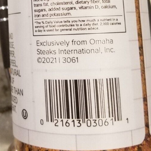 NEW Omaha Steaks Seasoning 5.9oz Master Butchers' Favorite Blend Don