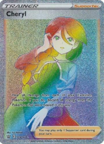Pokemon -  Cheryl - 173/163 - Secret Rare - Battle Styles - NM/M - New