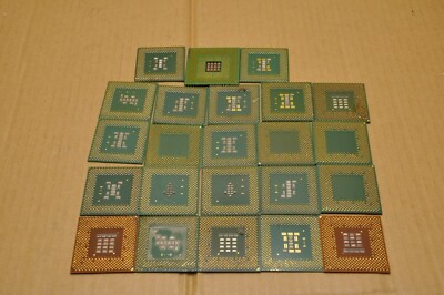 Lot of  23 CPU AMD Athlon  Ceramic FOR PARTS ONLY GOLD RECOVERY