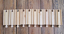Lot 10 Thomas Wood Train Track Wooden 5" Straight Tracks One-Side Compatible VTG