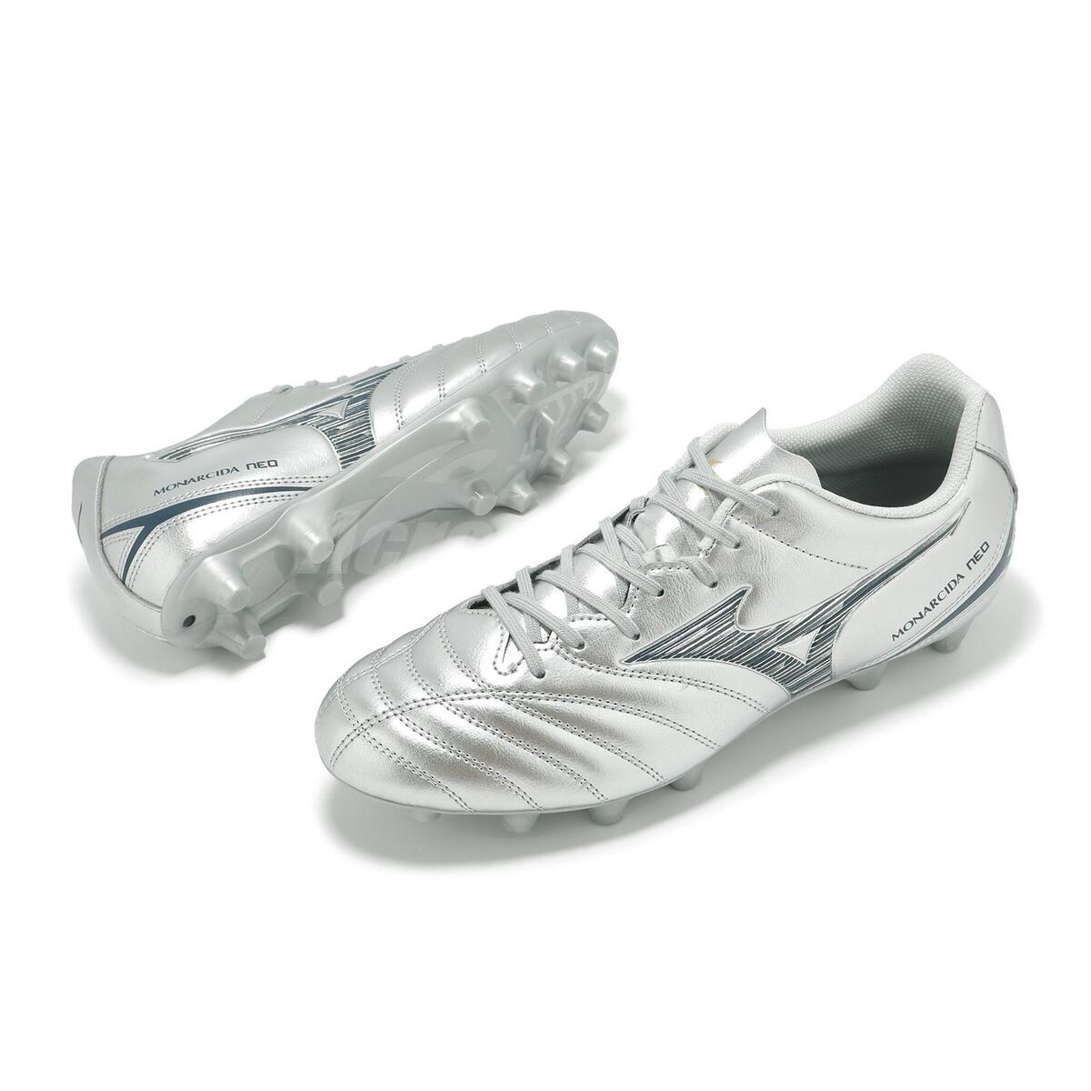 Mizuno Monarcida Neo III 3 Select Wide Silver Men Soccer Mizuno Monarcida Neo III 3 Select Wide Silver Men Soccer