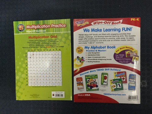 Multiplication Practice Book: Write On, Wipe Clean Also Wipe Off My Alphabet Bk - Picture 2 of 6