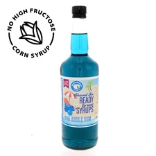 Hypothermias BLUE BUBBLE GUM Flavor Syrup 🍧 Snow Cone machine Shaved Ice QUART