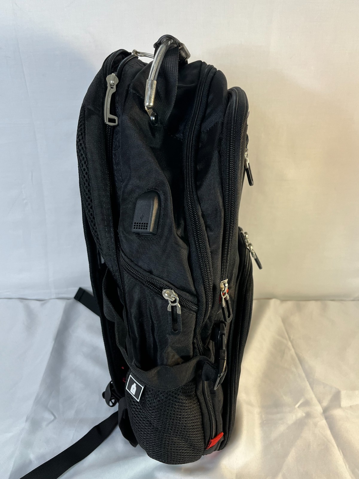 SHRRADOO Black Multi-Compartment Adjustable Strap… - image 4