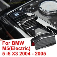 Dry carbon fiber gear shift knob trim cover For BMW 5 i5 M5 X3 G68 G60 2024 2025
