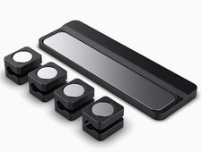 Magnetic Cable Holder Clip with Back Magnet Black Cord Organizer Heavy Duty