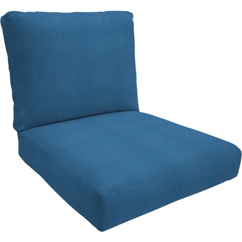 Sunbrella® Fabric 1-Piece Outdoor Lounge Chair Cushion, 24" W x 24" L, Canvas...
