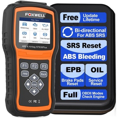 NT630 Plus Car OBD2 Scanner Diagnostic Tool ABS Bleeding SRS SAS EPB OIL Reset