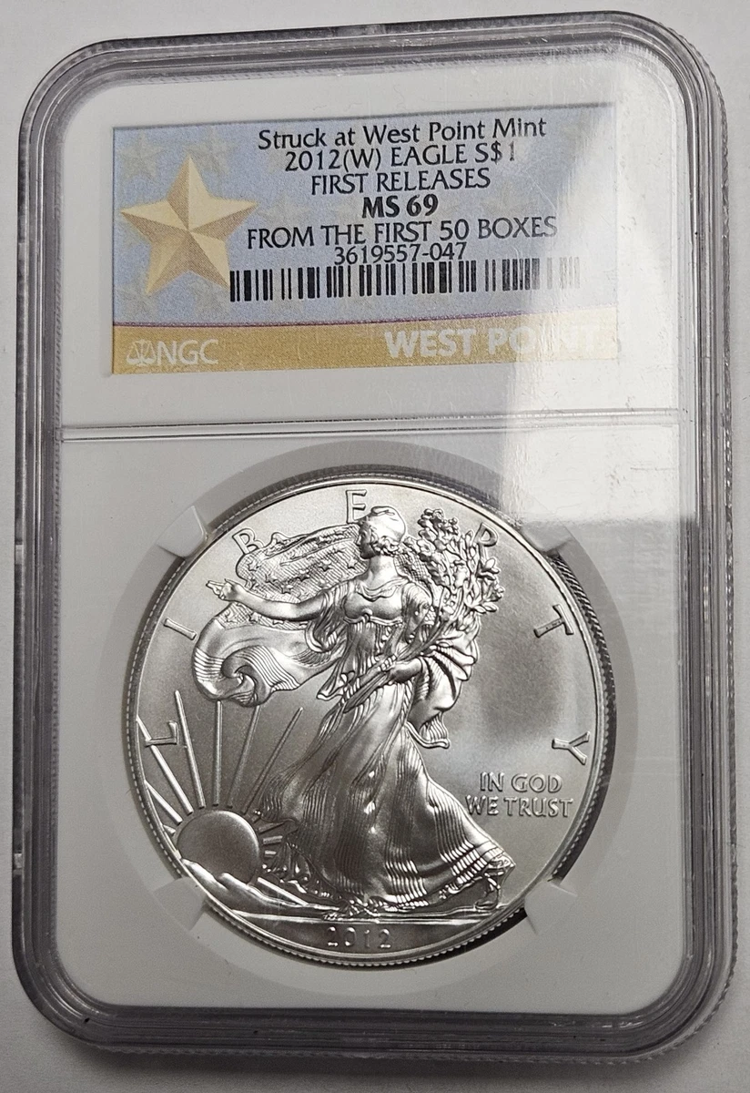 American Eagle MS 69 Graded 2012 Silver Bullion Coins for sale | eBay