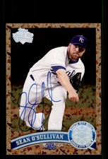 Signed Baseball Card Auto Sean O'Sullivan 2011 Topps #US89 Royals Cognac