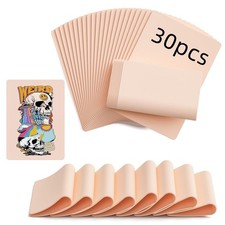 30Pcs Professional 1mm Tattoo Practice Skin 8x6 Inch Double-Sided Blank Fake
