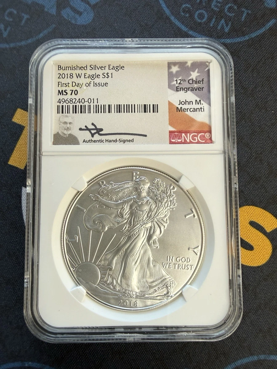 American Eagle MS 70 Graded 2018 Silver Bullion Coins for sale | eBay