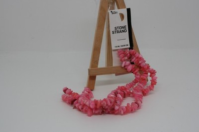 Cousin DIY 7.5'' stone flat beads strand PINK NEW 69992022