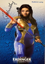 Autogramm Kathrin Cornelia Lang-Hitzer Biathlon 10x21 cm Karte handsigniert  xyz