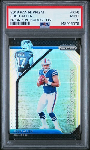 2018 PANINI PRIZM ROOKIE INTRODUCTION #RI-5 JOSH ALLEN ROOKIE RC PSA 9