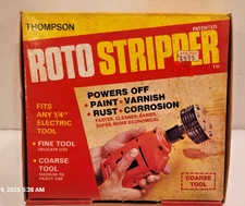 VTG Thompson Roto Stripper Coarse Tool Drill Attachment Paint Rust Removal USA