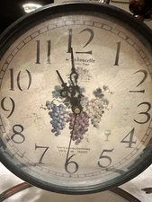 Ladoucette French Vintage Style Grapes Mantle Clock