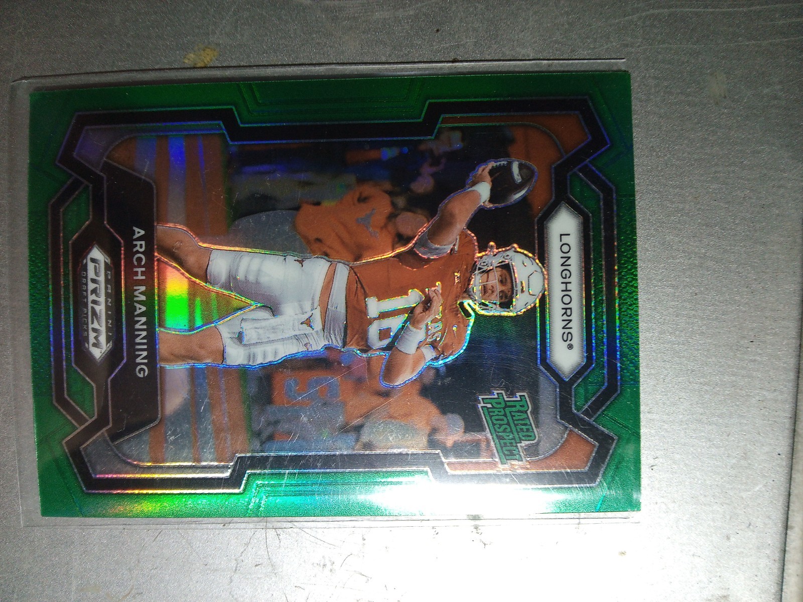 2024 Panini Prizm Draft Picks - Rated Prospect Arch Manning #192 Green Prizm RC