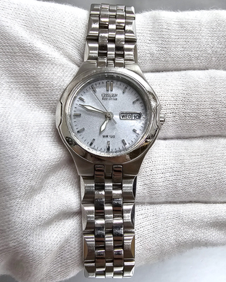 Citizen Corso Eco-Drive 26 MM Silver Dial SS Women's Watch EW3120