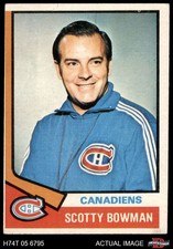 1974 Topps #261 Scotty Bowman Canadiens RC 3 - VG